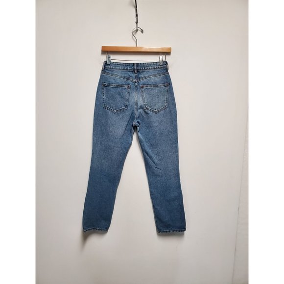 PacSun Mom Jeans Size 25 High Waist Embroidered Floral Ankle Length Light Wash - Picture 5 of 7